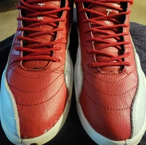 Retro Jordan 12 Gym Red And White.