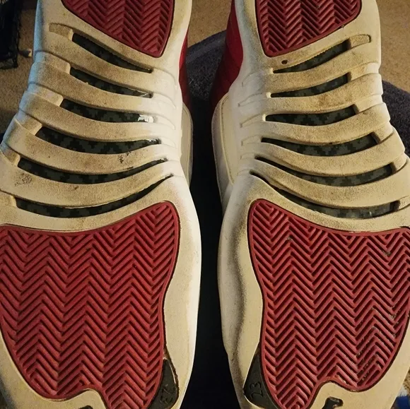 Retro Jordan 12 Gym Red And White.