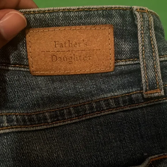 REVOLVE Father’s Daughter High Rise Riley Denim Distressed Skirt size 26