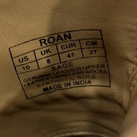 Roan By Bed Stu: Sage Leather Shooties SZ 10