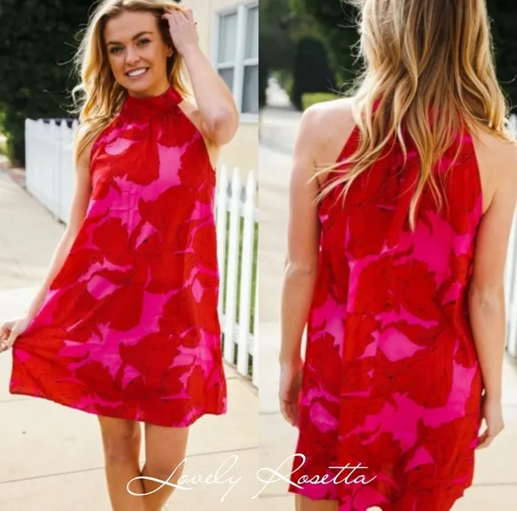 Rose Radiance Floral Dress
