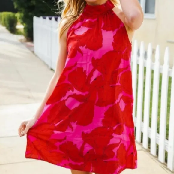 Rose Radiance Floral Dress