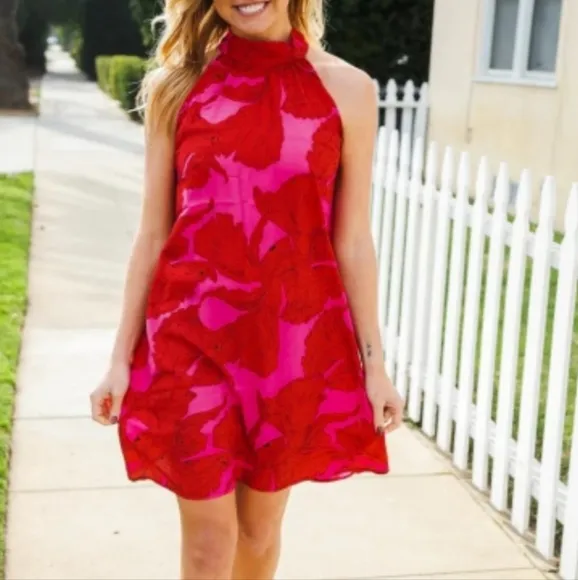 Rose Radiance Floral Dress