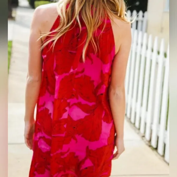 Rose Radiance Floral Dress