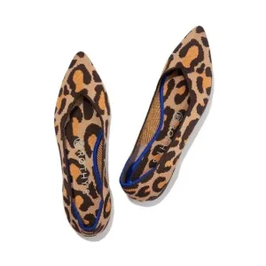 Rothy's The Point Leopard Print Women's Flats Size 8.5