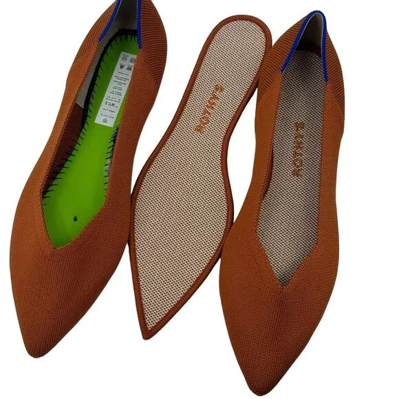 Rothy’s The Point Toe Ballet Flat Slip On Size W11.5 NWOB