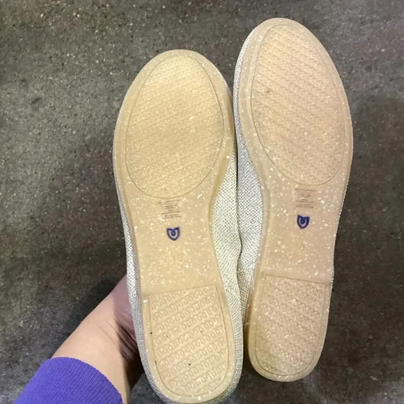 Rothy's Women's metallic Flats