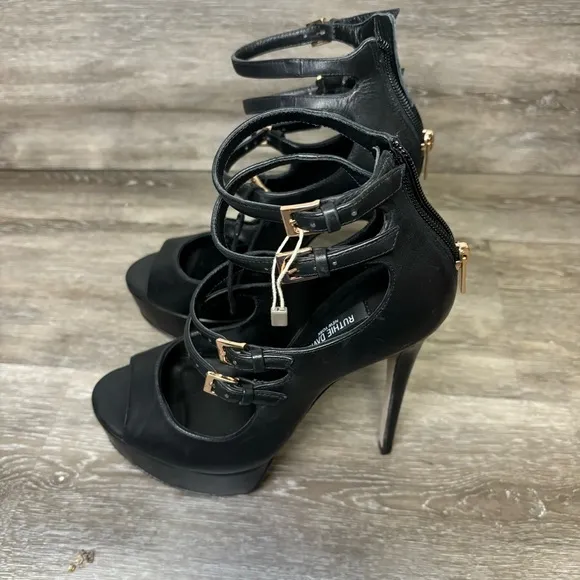 Ruthie Davis | Davis Ankle Strap Platform Sandlas In Glitter Size 38 NEW