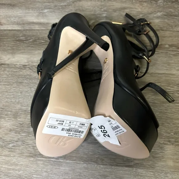 Ruthie Davis | Davis Ankle Strap Platform Sandlas In Glitter Size 38 NEW