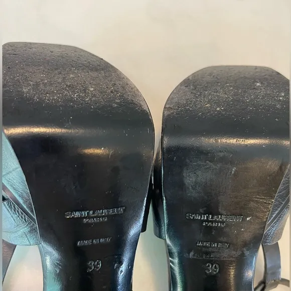 Saint Laurent Tribute T-Strap Platform Sandals