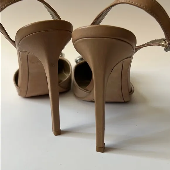 Sam Edelman Beige and Tan Heels with Embellishments 9