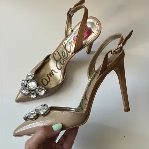 Sam Edelman Beige and Tan Heels with Embellishments 9