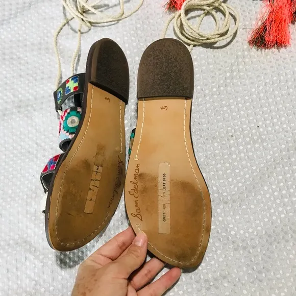 Sam Edelman boho tasseled Gretchen Sandals
