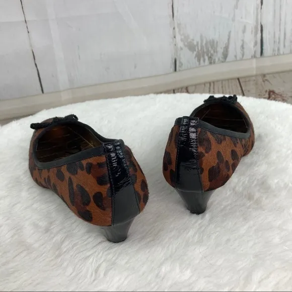 Sam Edelman Hope cow hair leopard print shoes
