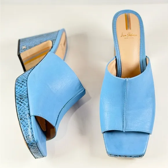 SAM EDELMAN Wilton Leather Mule Sandals Size 9