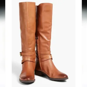 SAM EDELMAN Women's Pansy Whiskey Burnished leather boots Sz9M  NWOT