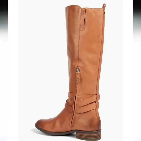 SAM EDELMAN Women's Pansy Whiskey Burnished leather boots Sz9M  NWOT