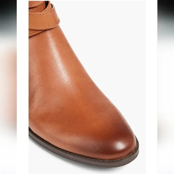 SAM EDELMAN Women's Pansy Whiskey Burnished leather boots Sz9M  NWOT