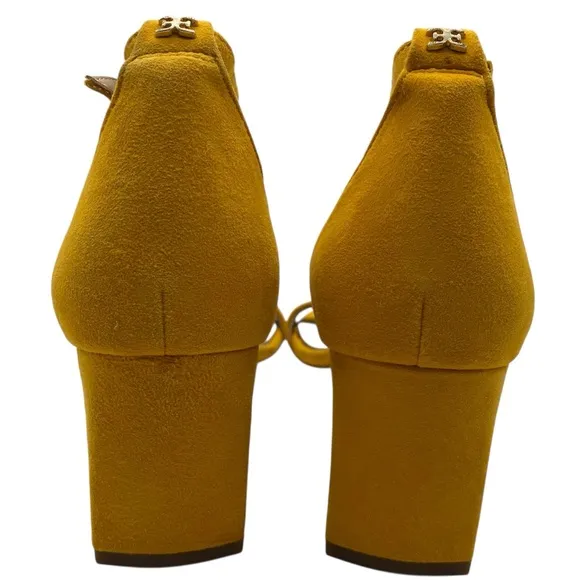 Sam Edelman Womens Shoes Holmes Sandals 8.5 Yellow Suede Leather Feminine Chic