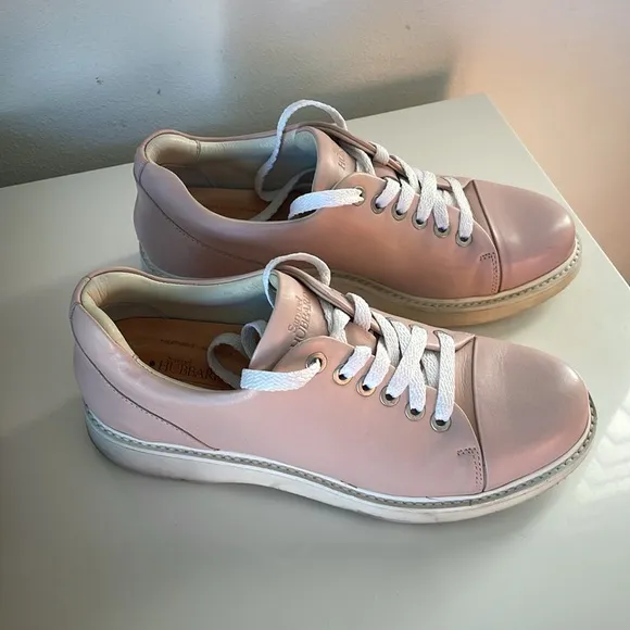 Samuel Hubbard Women’s Fast Pink Full Grain Leather Sneakers Size 6.5 Like New