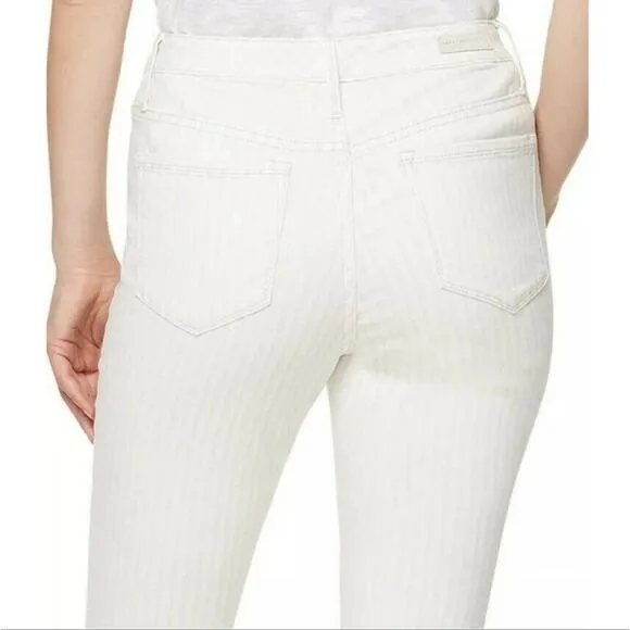 Sanctuary Denim Social Standard High Rise Skinny Ankle Jean Sunshine Stripe 25