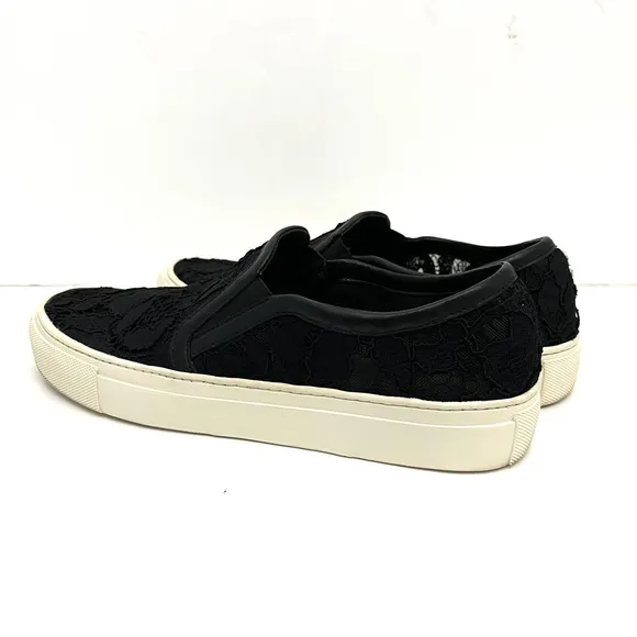 Sandro | Black Floral | Slip on | Tennis Shoes | Size EU 39