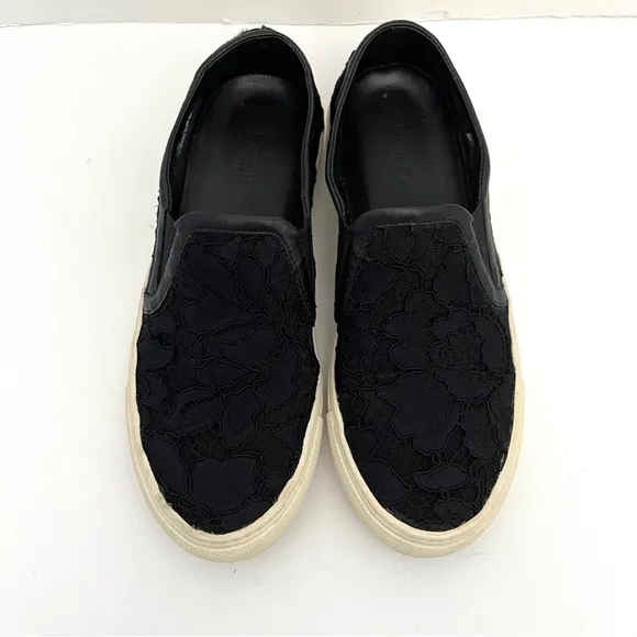 Sandro | Black Floral | Slip on | Tennis Shoes | Size EU 39