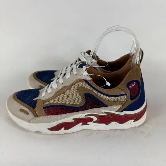 Sandro Paris the Iconic Flame Athletic Shoes Women 6.5 Multicolor Low Top