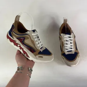 Sandro Paris the Iconic Flame Athletic Shoes Women 6.5 Multicolor Low Top