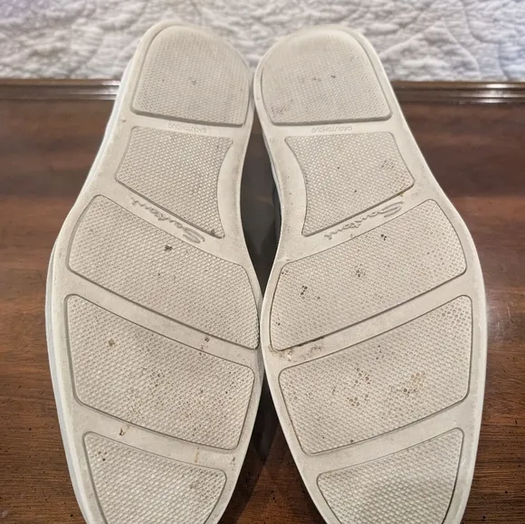 Santoni Atlantis Dark Gray Double Monk Strap Leather Sneaker 9 US