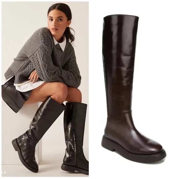 SARTO By Franco Sarto | Eliza Knee High Boots Brown Leather Size 8