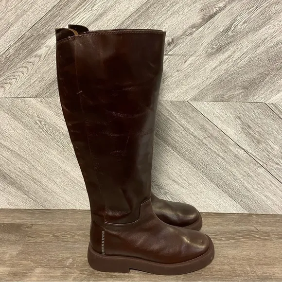 SARTO By Franco Sarto | Eliza Knee High Boots Brown Leather Size 8