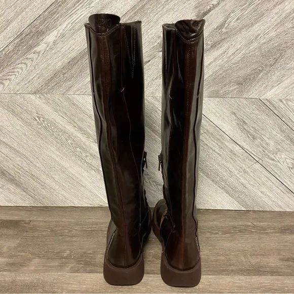 SARTO By Franco Sarto | Eliza Knee High Boots Brown Leather Size 8