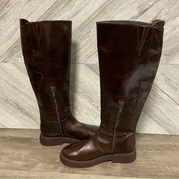 SARTO By Franco Sarto | Eliza Knee High Boots Brown Leather Size 8