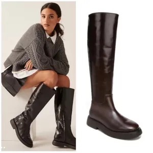 SARTO By Franco Sarto | Eliza Knee High Boots Brown Leather Size 8