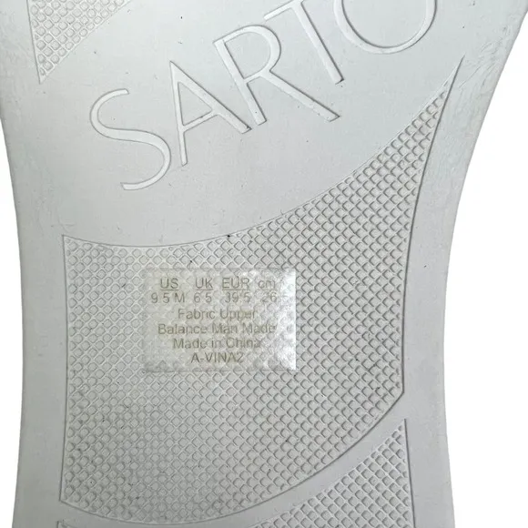 SARTO Franco Sarto Womens Platform Slide Sandals Vina Snake Fabric Gray Sz 9.5M