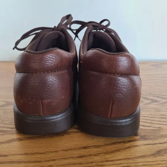 SAS Mens Bout Time Cordovan Brown Leather Lace Up Shoes Size 12 Narrow