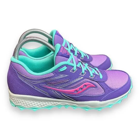 Saucony Girls Cohesion TR14 SK165563 Purple Running Shoes Sneakers‎ Size 6 M