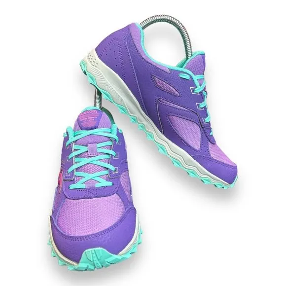Saucony Girls Cohesion TR14 SK165563 Purple Running Shoes Sneakers‎ Size 6 M