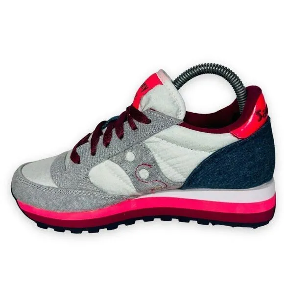 Saucony Jazz Triple Pink / Blue Denim S60567-1 Women's 5