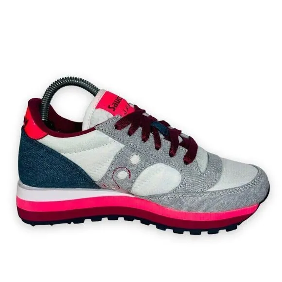 Saucony Jazz Triple Pink / Blue Denim S60567-1 Women's 5