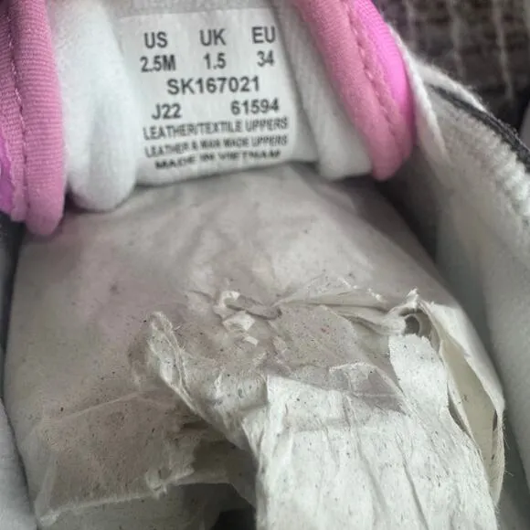Saucony Kids Originals Jazz Original (Gray/Pink) Girls Shoes 2.5 NWT