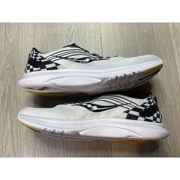 Saucony Kinvara 12 Shoes Men 11.5 Reverie White Black Race Run Athleisure S20619