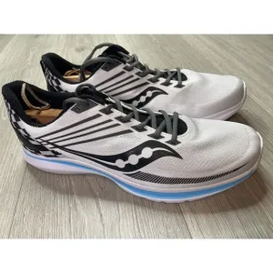 Saucony Kinvara 12 Shoes Men 11.5 Reverie White Black Race Run Athleisure S20619