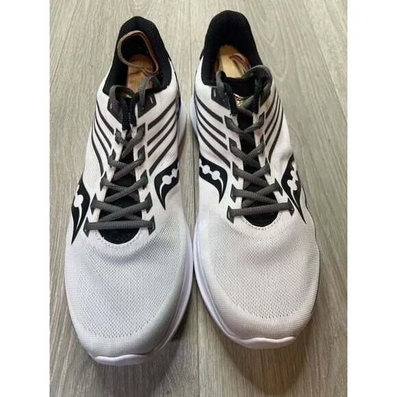 Saucony Kinvara 12 Shoes Men 11.5 Reverie White Black Race Run Athleisure S20619