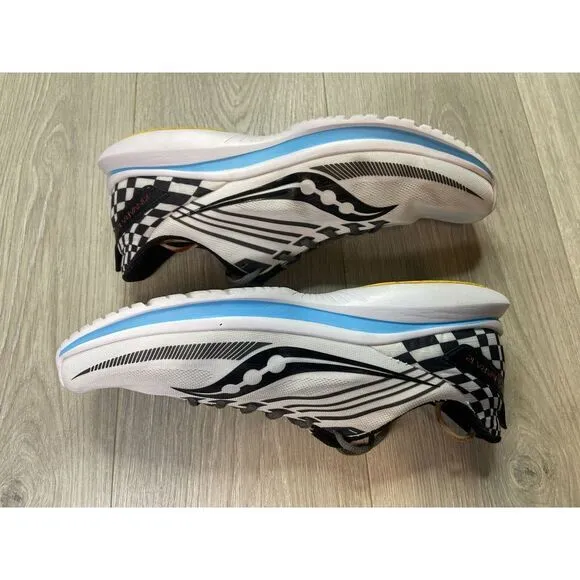 Saucony Kinvara 12 Shoes Men 11.5 Reverie White Black Race Run Athleisure S20619