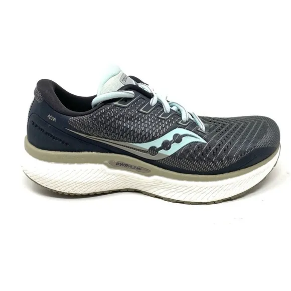Saucony Triumph 18 Charcoal/Sky Athletic Running Shoes