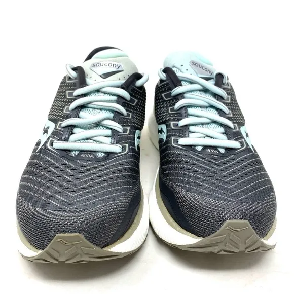 Saucony Triumph 18 Charcoal/Sky Athletic Running Shoes