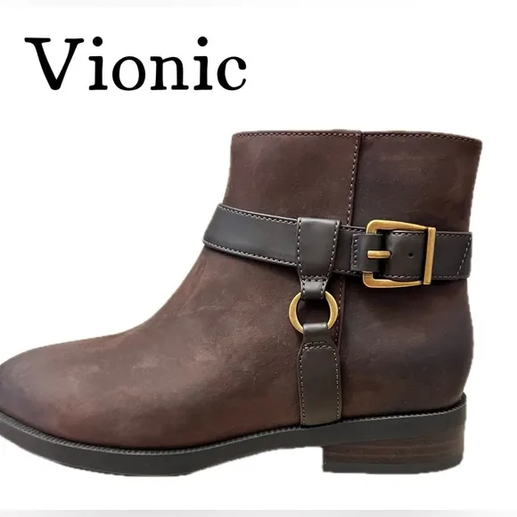 SB17 Women’s Vionic Rhiannon Brown Ankle BootsSize 6M