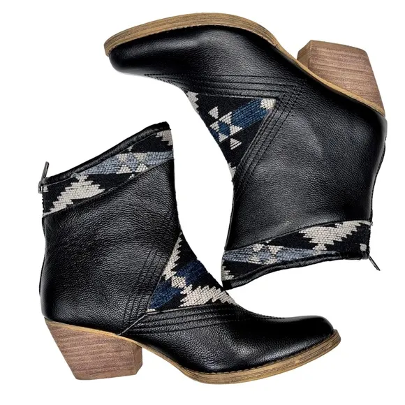 Sbicca | Women’s‎ 7 | Aztec Print Ankle Bootie Shootie Vintage Collection